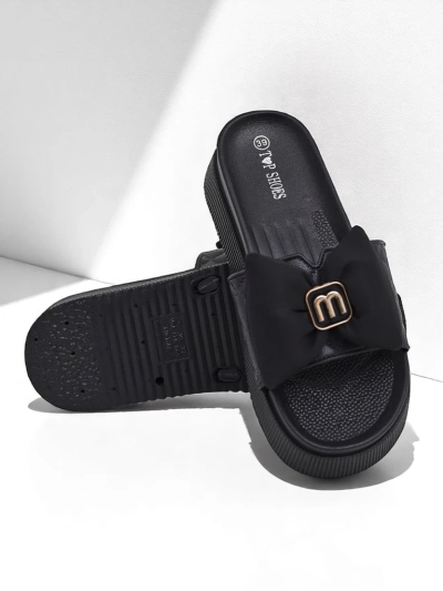 Royalfashion Tongs plateforme femme avec nœud Mivo Jump