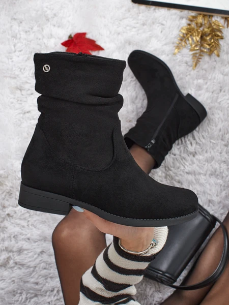 Bottines hautes pour femmes en éco-daim Norvia