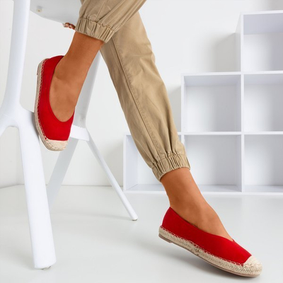 OUTLET Espadrilles rouges pour femmes Lalina - Chaussures