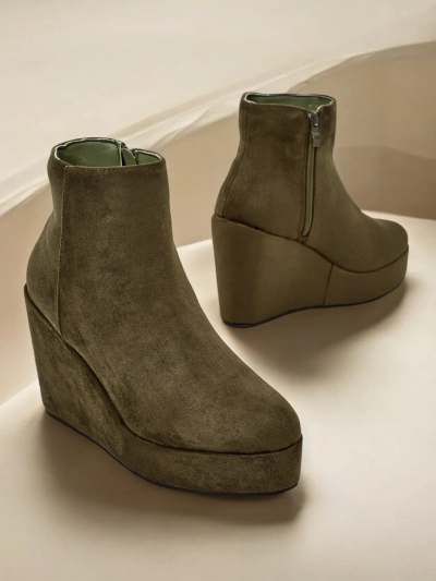 Bottines à talons compensés pour femmes de Royalfashion Sieffa