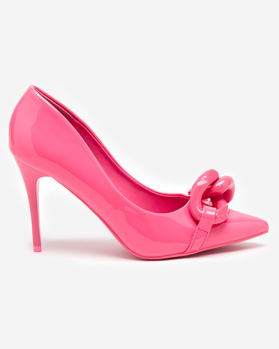 OUTLET Escarpins femme fuchsia à talon haut Salete - Souliers