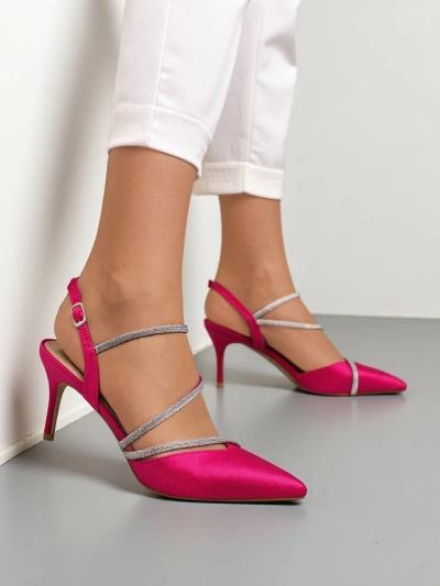 Escarpins sans talon Royalfashion pour femmes avec des brides en strass Heppsas