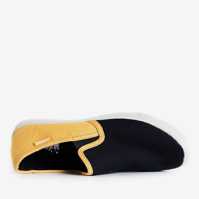 Slip homme jaune et noir Marat - Chaussures