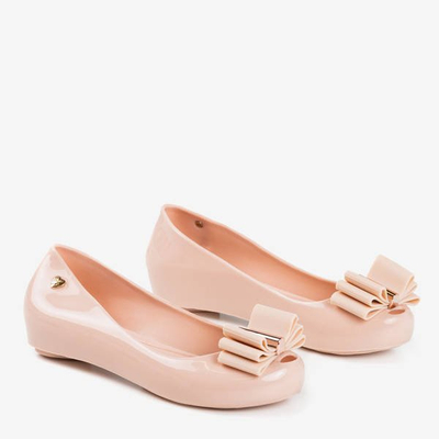 Meliski beige orné d'un nœud Tyrika - Chaussures 1