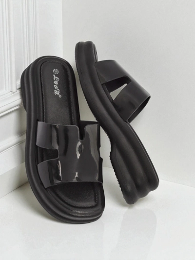 Royalfashion Sandales pour femmes à semelle épaisse Nova Gloss