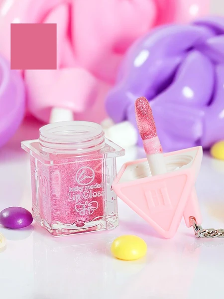 Gloss à lèvres pailleté, couleur Rose