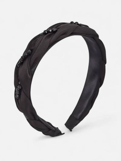 Royalfashion Serre-tête avec tresse et perles