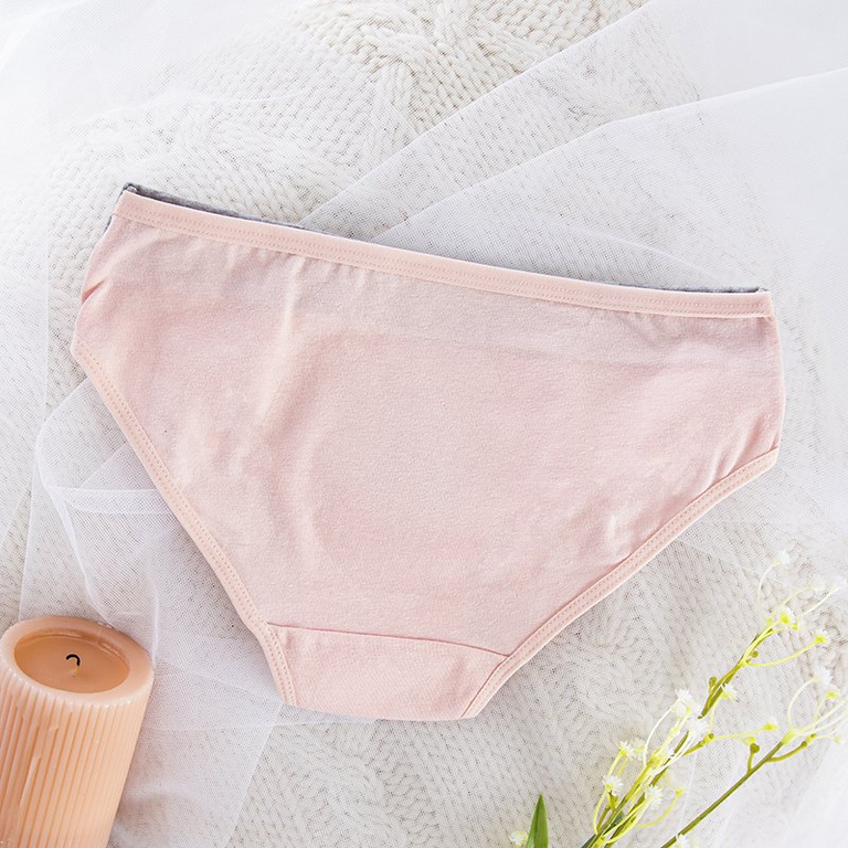 Slip femme beige avec imprimé - Sous-vêtements