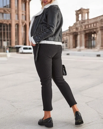 Royalfashion Pantalon teggings femme Warmed PLUS SIZE