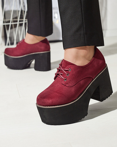 Demi-souliers à lacets marron pour femmes sur une semelle solide Lobera - Footwear