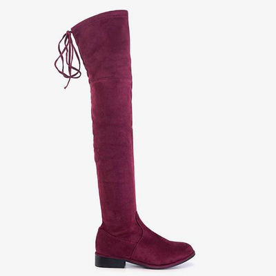 OUTLET Bottes bordeaux pour femmes Ena - Footwear