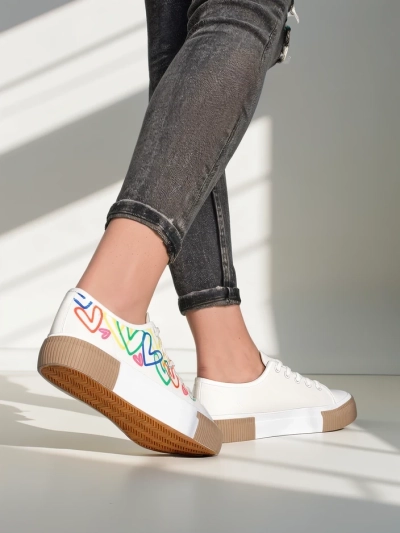Baskets Royalfashion pour femmes avec imprimé cœur Sercess