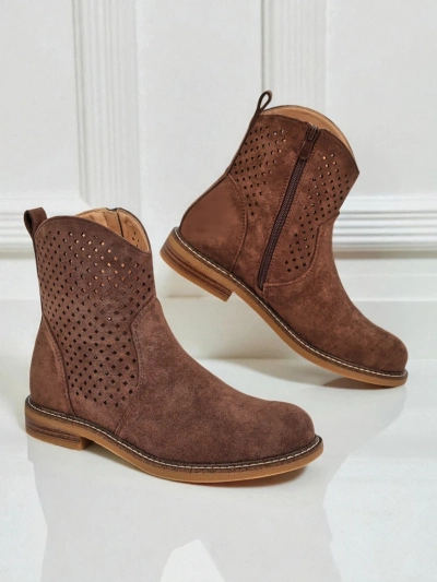 Royalfashion Bottines ajourées pour femmes Toffas