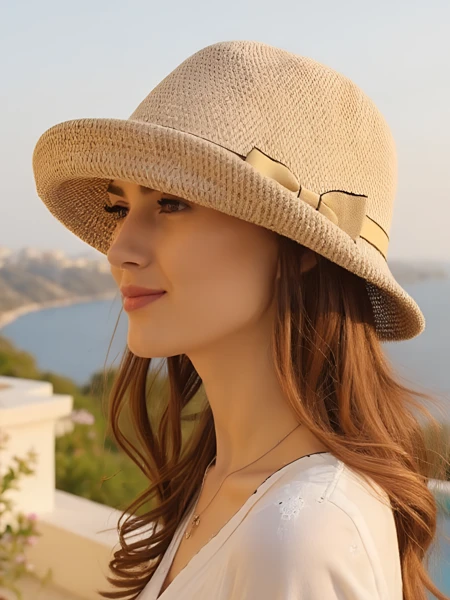 Chapeau féminin Royalfashion orné d’un nœud Summer Grace