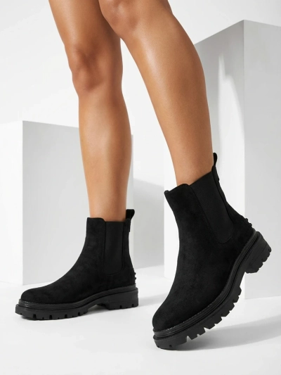 Royalfashion Bottes Comfy Walk isolées pour femmes, noires