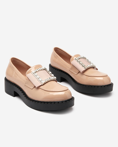 Chaussures laquées avec une boucle de couleur nude Fogim- Footwear