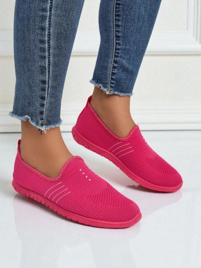 Mocassins pour femmes Perseida tissu confortable orange pour le printemps et l'été