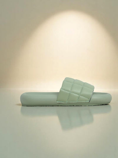 Royalfashion Claquettes plates pour femmes Quilt Walk