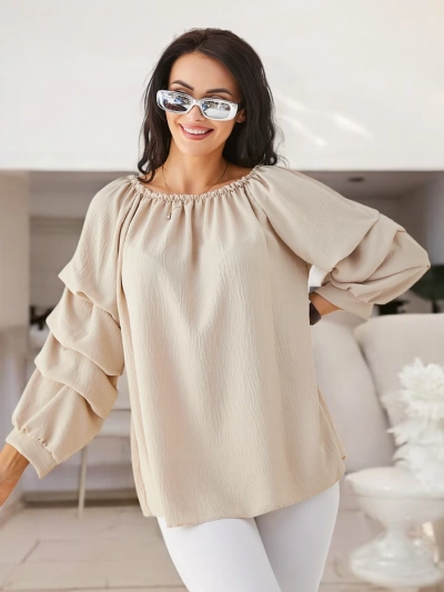 Blouse Royalfashion pour femme de style espagnol avec volants