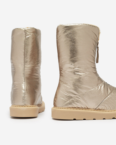 Pink-gold chaussures pour femmes a'la bottes de neige Tirigga- Footwear