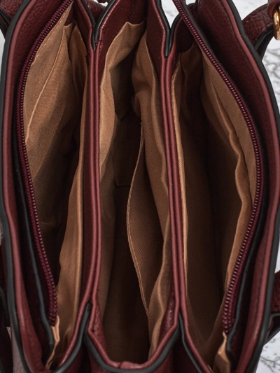 Sac à Main pour Femmes Venus Bordeaux en Cuir Élégant pour le Travail