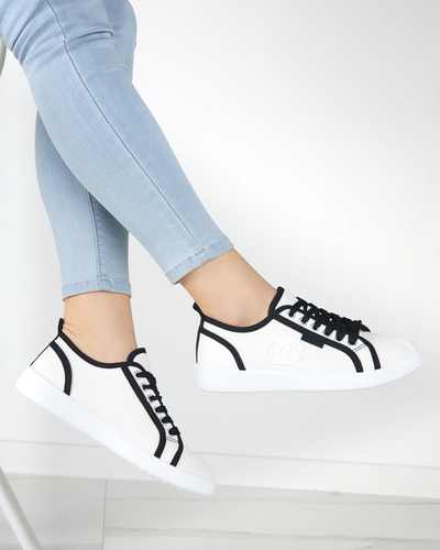 OUTLET Baskets blanches pour femme avec écusson Wefera - Footwear