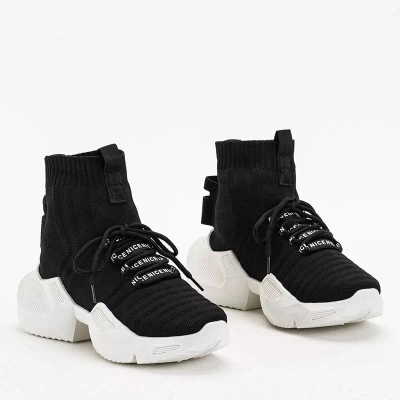 OUTLET Chaussures de sport montantes noires pour femme Owami - Footwear