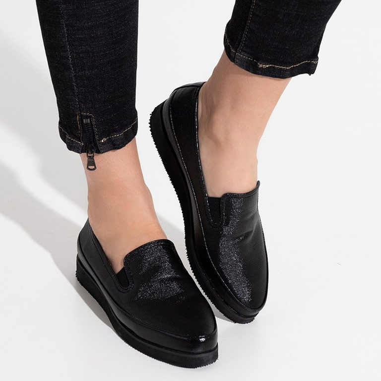 OUTLET Slip on noir brillant femme Melerda - Footwear