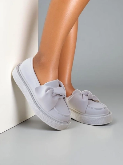 Royalfashion Mocassins élégants pour femmes avec un nœud Ortto