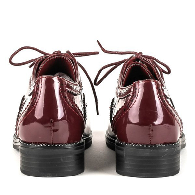 Chaussures bordeaux à bouts bas Costume - Chaussures