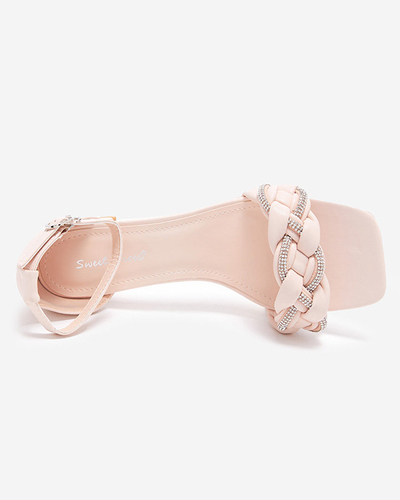 OUTLET Sandales femme beige et rose sur le poteau Marienka - Footwear