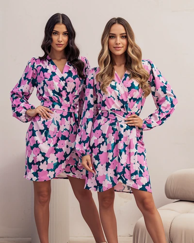 Robe midi Royalfashion pour femme à motif floral