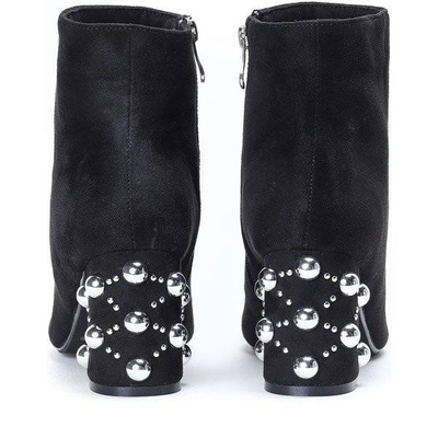 OUTLET Bottines noires avec une coupe Pinky Love - Footwear