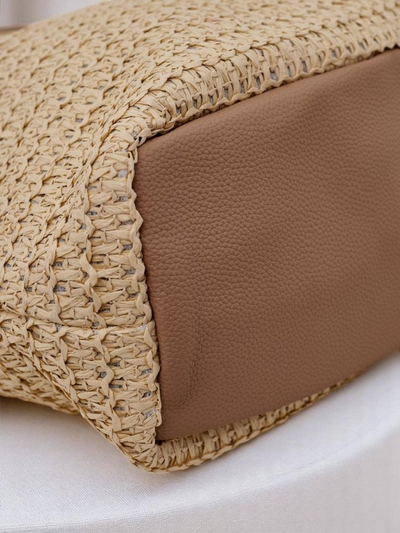 Royalfashion Grand Sac en Paille pour Femme Casa Sol