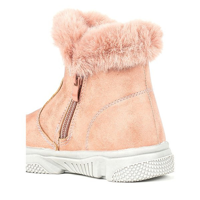 Bottes de neige roses pour enfants avec fourrure Nicia - Footwear