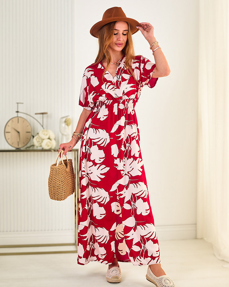 Royalfashion Robe midi imprimée pour femme