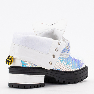 Bottines femme à sequins holographiques Wysey - Chaussures
