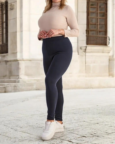 Royalfashion Pantalon tregging isolé pour femme PLUS SIZE