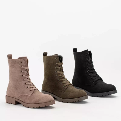 OUTLET Bottines noires pour femmes avec un délicat paillettes Rytia - Chaussures