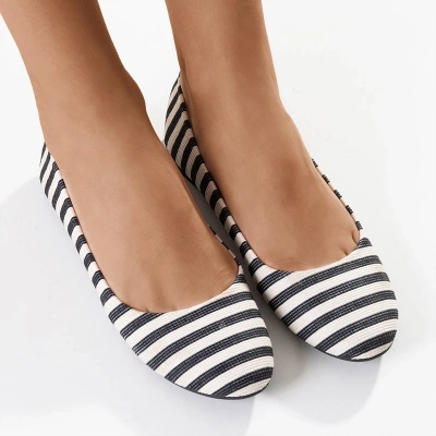 Ballerines femme beiges et noires Neptun - Footwear