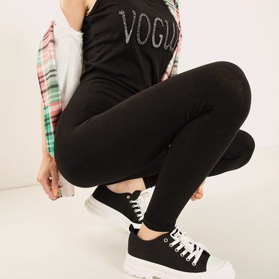 Legging classique noir pour femme - Vêtements