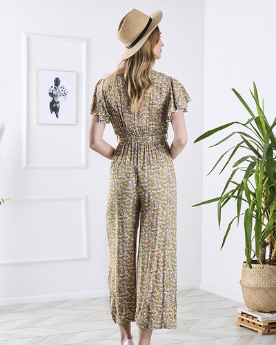 Combinaison longue colorée à motifs floraux pour femmes - Vêtements