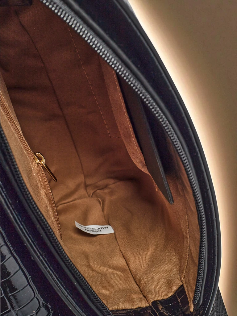 Petit sac à main verni pour femme en cuir écologique Panthere Mist