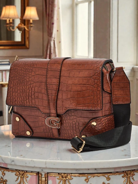 Sac à Main pour Femmes Flora Marron en Cuir Élégant pour Tous les Jours