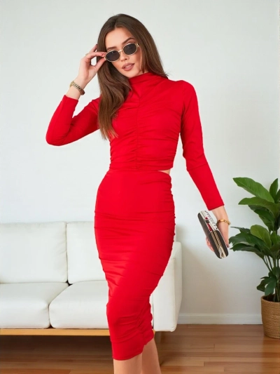 Jupe crayon mi-longue pour femme de Royalfashion