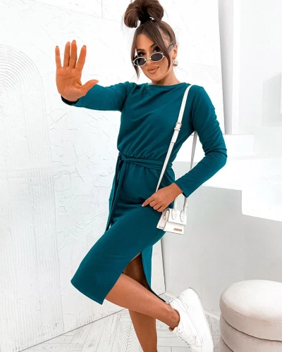 Royalfashion Robe en coton longueur genoux pour femme