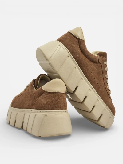 Baskets de sport pour femmes en cuir naturel Eller