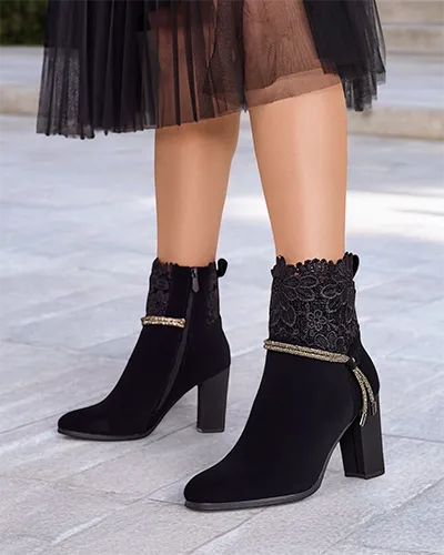 Royalfashion Bottes à talon aiguille Ercce pour femmes