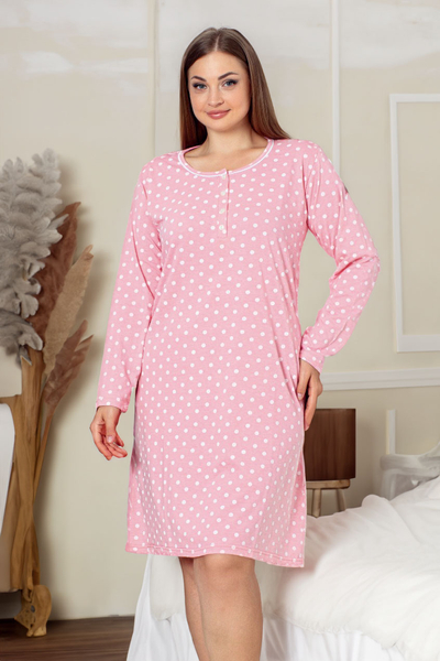 Chemise de nuit femme Royalfashion à pois GRANDE TAILLE