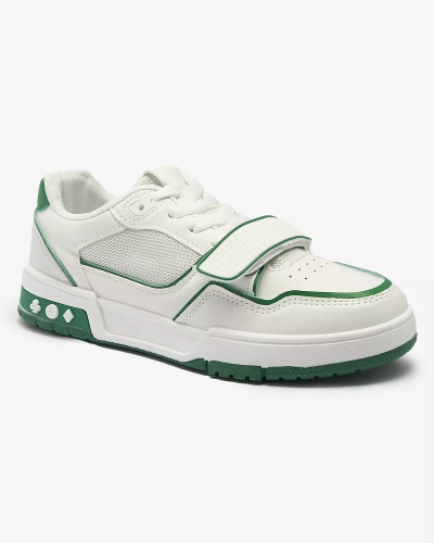 Baskets de sport pour femmes en blanc et vert Xirrat- Footwear